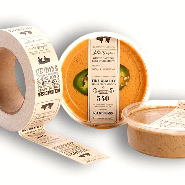 Roll label dan kemasan berlabel produksi Blue Label